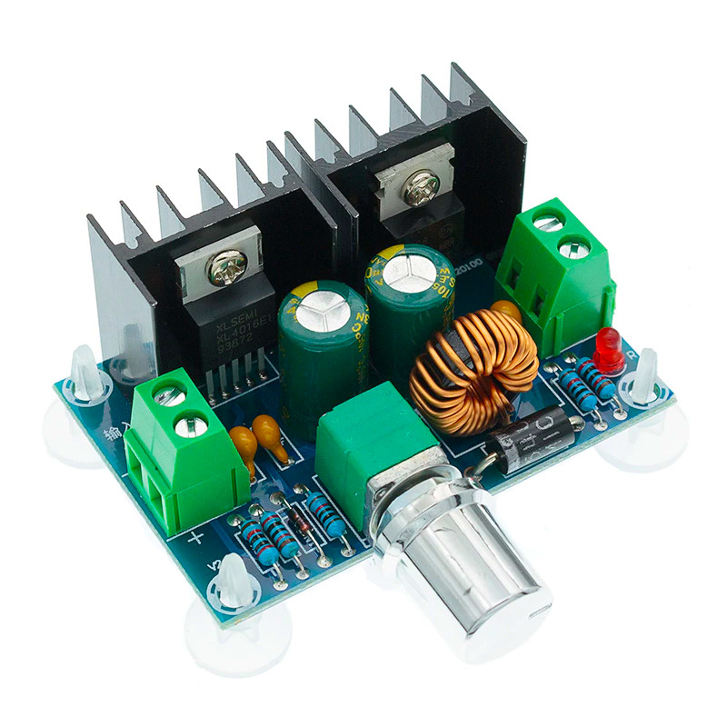 XH-M401.Регулятор напряжения DC-DC со переменным резистором на микросхеме XL4016