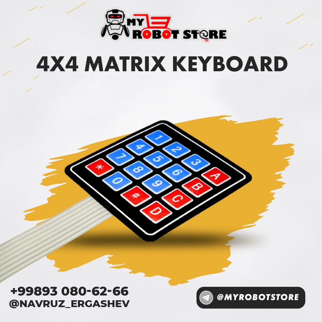 Клавиатура для Ардуино (4х4  matrix keyboard)