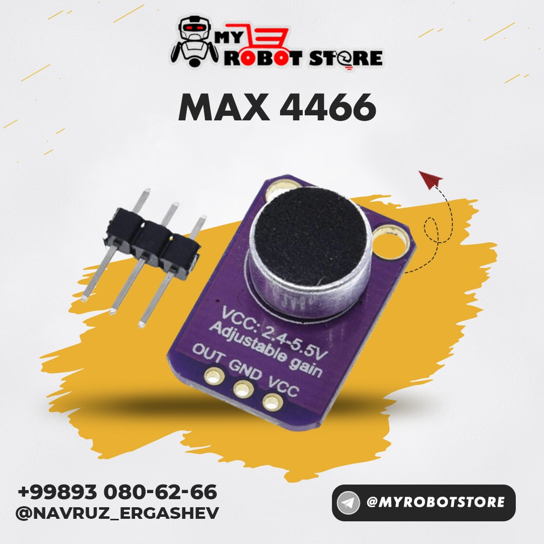 Датчик звукового контроля MAX4466switch обнаружения свисток Переключатель усилитель микрофона