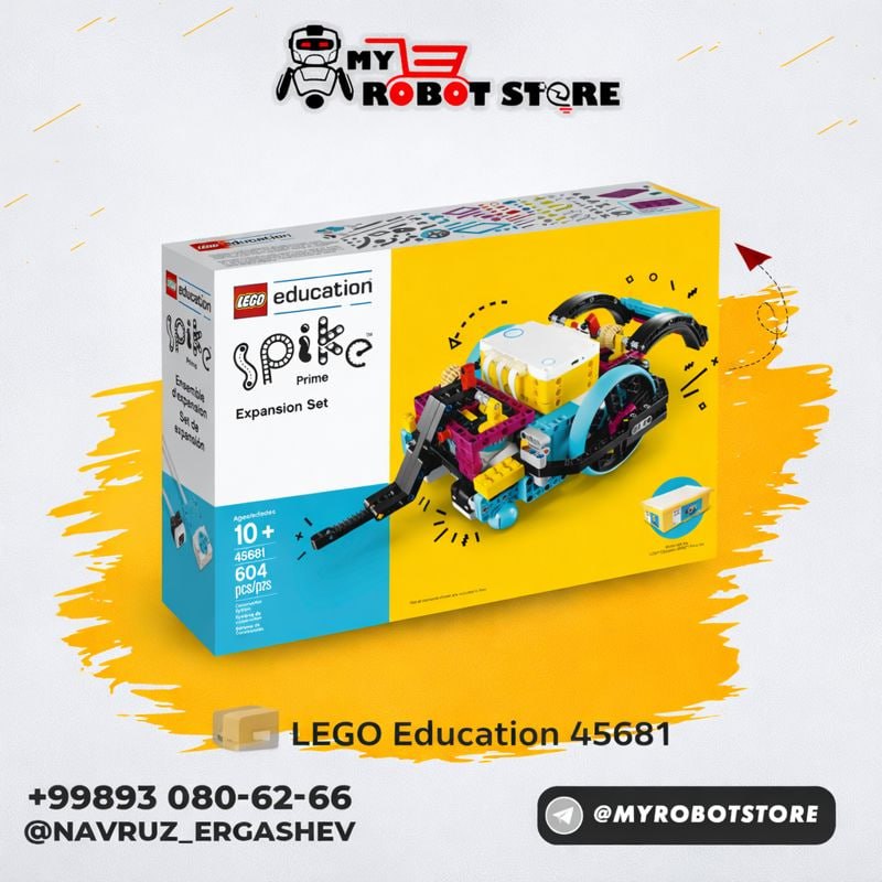 Дополнительный конструктор LEGO Education 45681 — SPIKE Prime (604 детали)